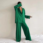 Pyjamassæt dame – Grøn